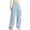 Light Blue, variant on cfhntfmh Cargo Pants for Women Fashion High Waist Wide Leg Drawstring Pants Outdoor Hiking Trousers with Pockets Streetwear