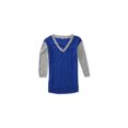 thumbnail image 1 of Aeropostale Womens V Neck Knit Sweater, Blue, Juniors, X-Large, 1 of 1