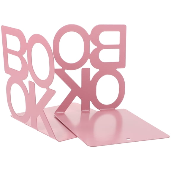 Set of Metal Bookends and Bookmarks, File Holders for Books, 14x13x12.5cm, Office and Home Organization
