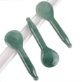 thumbnail image 2 of Herramienta de Masaje Jade Gua Sha Verde 100% Natural para Rejuvenecer la Piel Facial, 2 of 9