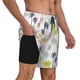 thumbnail image 2 of Balery Hawaiian Coconut Tree Bañador para hombre, shorts de playa de secado rápido con entrepierna y forro de compresión-3X-Large, 2 of 6