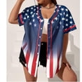 thumbnail image 7 of Evdexr 250 Anniversary Usa Jerseys for Woman Short Sleeve Red Blue and White Independence Day Jersey Shirts 1776 2026 Loose Forth Of July Baseball Shirts M, 7 of 7