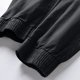 thumbnail image 4 of Pantalones largos de moda para hombre, casuales, de color sólido, cargo, con bolsillos y cremallera, cintura elástica, pantalones largos de algodón para hombre., 4 of 9