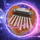 thumbnail image 4 of Piano miniatura de pulgar de madera maciza de 8 tonos | Kalimba portátil para dedos con teclas de acero refinado | Instrumento musical ligero con cordón | Regalo musical compacto de una pieza, 4 of 5