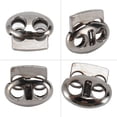 thumbnail image 3 of 30pcs Metal Cord Lock End Toggle, Double Hole Spring Stopper Fastener Slider Toggles End For Drawstring Clothing Shoelaces Backpack Lanyard, 3 of 8