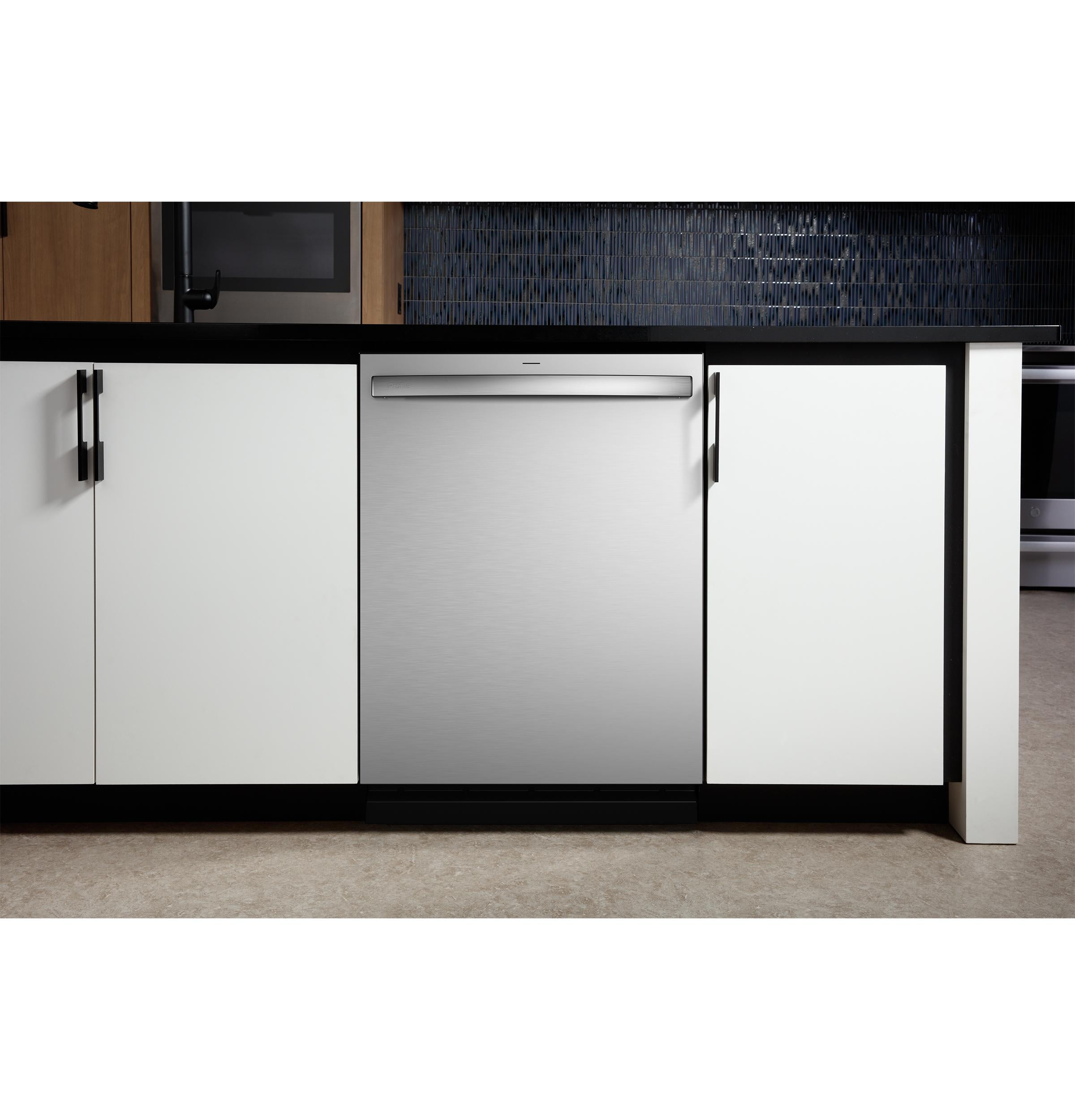 Ge Profile Pdt715s 24" Wide 16 Place Setting Built-In Top Control Dishwasher - Fingerprint