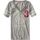 thumbnail image 1 of Camiseta de Pijama con gráfico bordado Aeropostale para mujer gris extragrande, 1 of 1