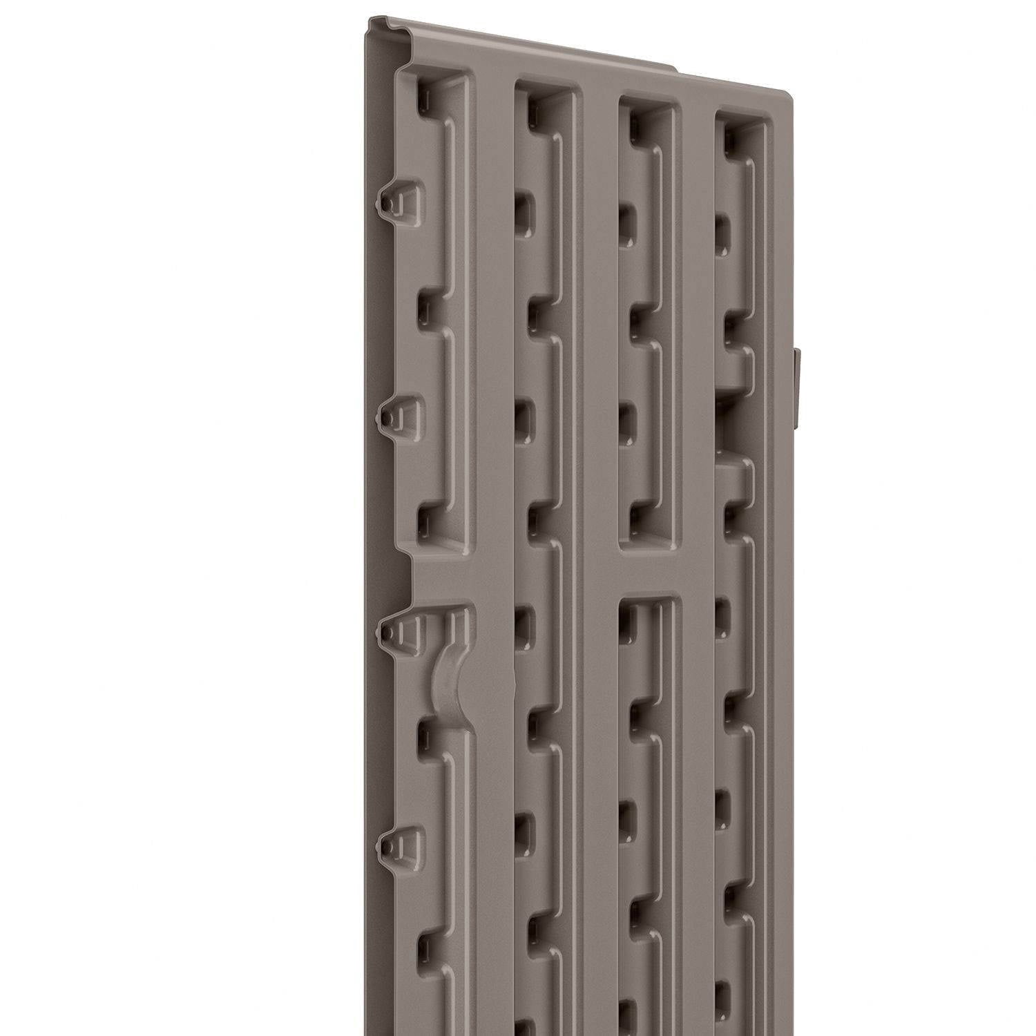 Suncast 3-Shelf Resin Base Garage Cabinet Locker, Gray