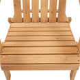 thumbnail image 5 of Yaheetech 2-piece Wood Folding Adirondack Chair, Brown, 5 of 9