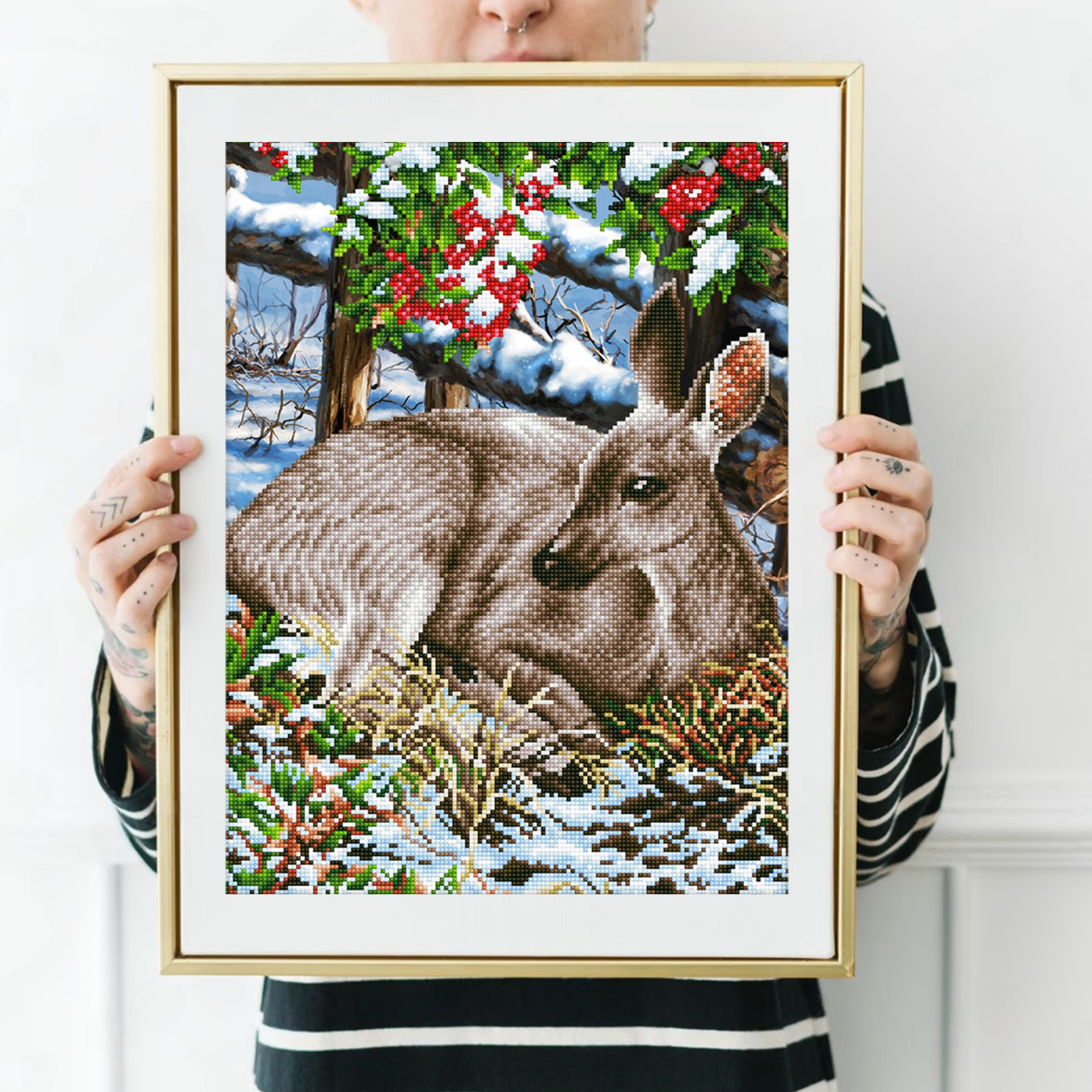 Diamond Dotz Quiet Moment Deer Diamond Painting Kits for Adults - Diamond Art Kits a Relaxing Creative Craft Kit with Dotz Gems 20.5"x16.5"
