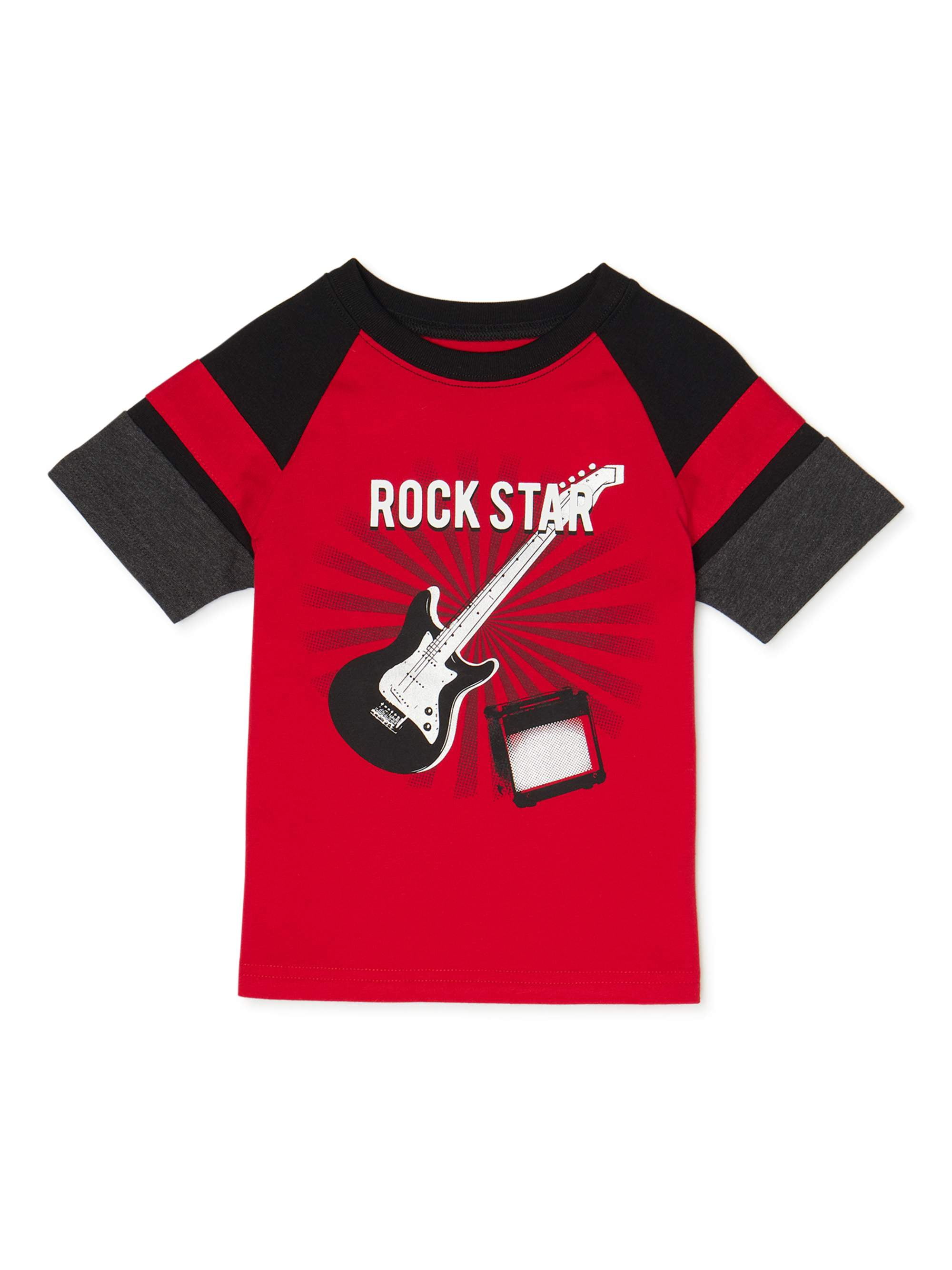 Garanimals Baby Boy & Toddler Boy "Rockstar" ShortSleeve Raglan T