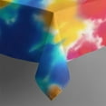 thumbnail image 5 of Colorful Tie Dye Multi Spiral Pattern Square Tablecloth,Waterproof Square Table Cover,Wipeable Spillproof Washable Table Cover for Home Kitchen Party Decor 60"x60"(152x152cm), 5 of 6