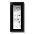 thumbnail image 2 of ArtToFrames 4" x 11" Satin Black Bull Nose Picture Frame, 4x11 inch Black Wood Poster Frame (WOM-1417), 2 of 7