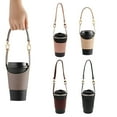 thumbnail image 5 of ZenCart Faux Leather Cup Cover Lanyard Portable Drink Holder Hot Cold Insulation Cup Cover Holder Traveling Cup Holder Beverage Tote Cruise Essentials, 5 of 8