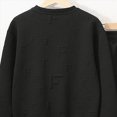 thumbnail image 4 of NOLDARES 2pcs Toddler Baby Boy Fall Winter Clothes Print Long Sleeve Sweatshirt Tops Casual Pants Set Little Kids Outfits Clothing(Black,4-5 Y), 4 of 4