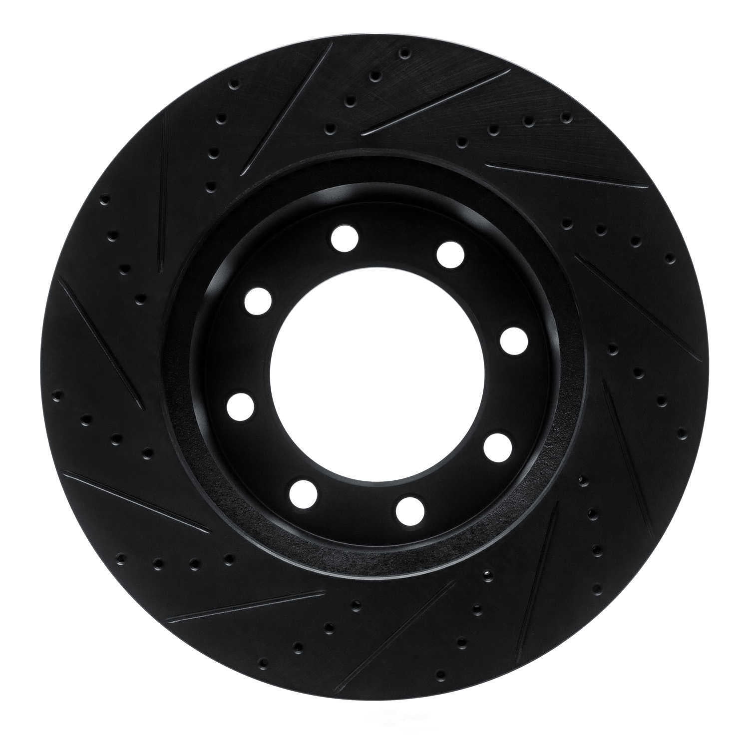 Dynamic Friction Company 633-54223R DFC Brake Rotor - Drilled And Slotted - Black