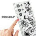 thumbnail image 6 of Allytech Clear Case for Samsung Galaxy S24, Slim Fit Lightweight Soft TPU Cover with Stylish Flower Pattern, Shockproof Non-Yellowing Protective Phone Case for Women Girls, Flower-C, 6 of 12