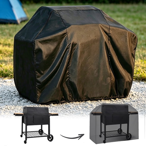 Grill Cover, Outdoor BBQ Cover with Adjustable Bottom Drawstring, Weather Resistant Outdoor Grill Protector(S)
