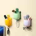 thumbnail image 1 of Iumwxz Bathroom Organizers toilet toothbrush toothpaste Comb Rack Bathroom Punching Wall Hung toilet Washstand Razors Storage Box Bathroom Decor Yellow Plastic New Year Savings, 1 of 8