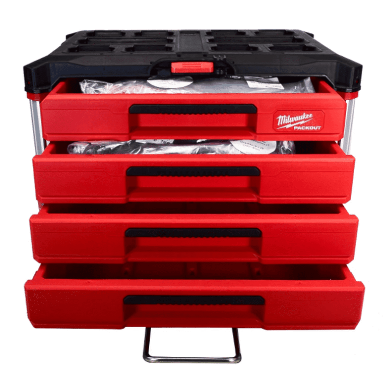Milwaukee PACKOUT 4-Drawer Tool Box with Storage System - Walmart.com