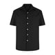 thumbnail image 5 of Camisas Elvqul para Hombre Economicas Negro Manga Corta Liso Solapa Botones, 5 of 7