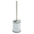 thumbnail image 3 of Bath Bliss Self Closing Lid Toilet Brush and Holder 2 Pack Replacement Brushes in Marble, 3 of 4