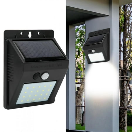 

Cergrey 20LED Wall Light Solar Sensor Wall Lamp 20LED For Outdoor Yard Corridor Driveways Porches Garden Security Solar Sensor Wall Lamp
