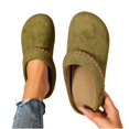 thumbnail image 4 of uublik Women Slippers Breathable Fabric Soft Sole House Shoes Non Slip Slippers, Green, 4 of 7