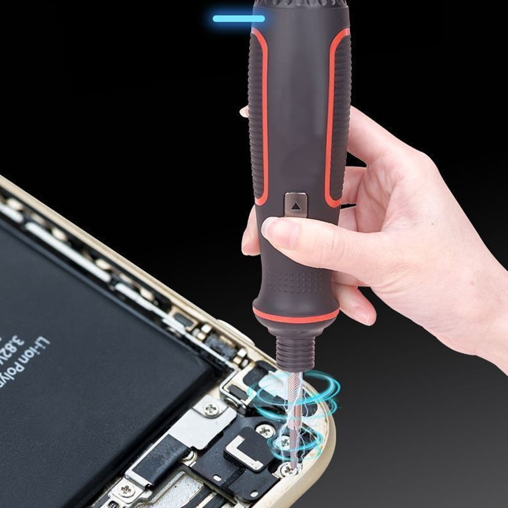 MOMOJIA Rechargeable 3.6V Cordless Electric Screwdriver with LED Light for Home Repairs