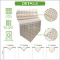 thumbnail image 5 of Orange Green Plaid Table Runner Linen Burlap Table Runner 60 Inches Long Modern Rustic Grid Checkered Dresser Scarves for Kitchen Island Coffee Dining Room Party Wedding Holiday Decoration 13"x60", 5 of 8