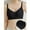 Black, variant on Women's Soft Support Lifting Smooth Invisibles Wireless Lightly Lined Comfort Bra Gathering Sagging Bras Green M