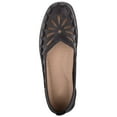 thumbnail image 6 of Womens Easy Slip On Summer Holiday Lightweight Cut Out Floral Comfort Shoes - Black - US 10, 6 of 7