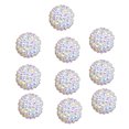 thumbnail image 1 of 10 cuentas de 20 mm con agujeros grandes, brillantes, coloridas, para joyería, fabricación de joyas, bolígrafos, llaveros, collares, redondas y brillantes., 1 of 7