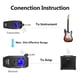 thumbnail image 3 of Sistema de transmisión inalámbrico AROMA ARG-06 para guitarra Enchufe de 6,3 transmisor y Receptor, 3 of 6