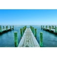 thumbnail image 2 of McLoughlin, James 14x11 White Modern Wood Framed Museum Art Print Titled - Three Piers, 2 of 4