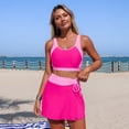 thumbnail image 5 of Women High Waisted Bikini Sets Color Block Swimsuits Two Piece Bathing Suit 2026 Hot Pink XL, 5 of 7