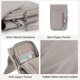 thumbnail image 4 of Bolso bandolera para teléfono móvil con piel auténtica para mujer, beige y gris, 4 of 7