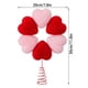 thumbnail image 3 of Adornos para el día de San Valentín, regalos para el día de San Valentín, adorno para la copa del árbol flocado en forma de corazón para el día de San Valentín, copa del árbol de poliéster., 3 of 8