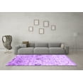 thumbnail image 3 of Ahgly Company Indoor Round Abstract Purple Contemporary Area Rugs, 6' Round, 3 of 4