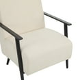 thumbnail image 6 of GDF Studio Modern Upholstery Lounge Chairs, Accent Armchairs with Metal Frames, Beige, Set of 2, 6 of 9