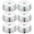 thumbnail image 1 of GOOHOCHY 6Pcs Display Base Plastic Silver Round Lighting For Acrylic Items Showcase, 1 of 7