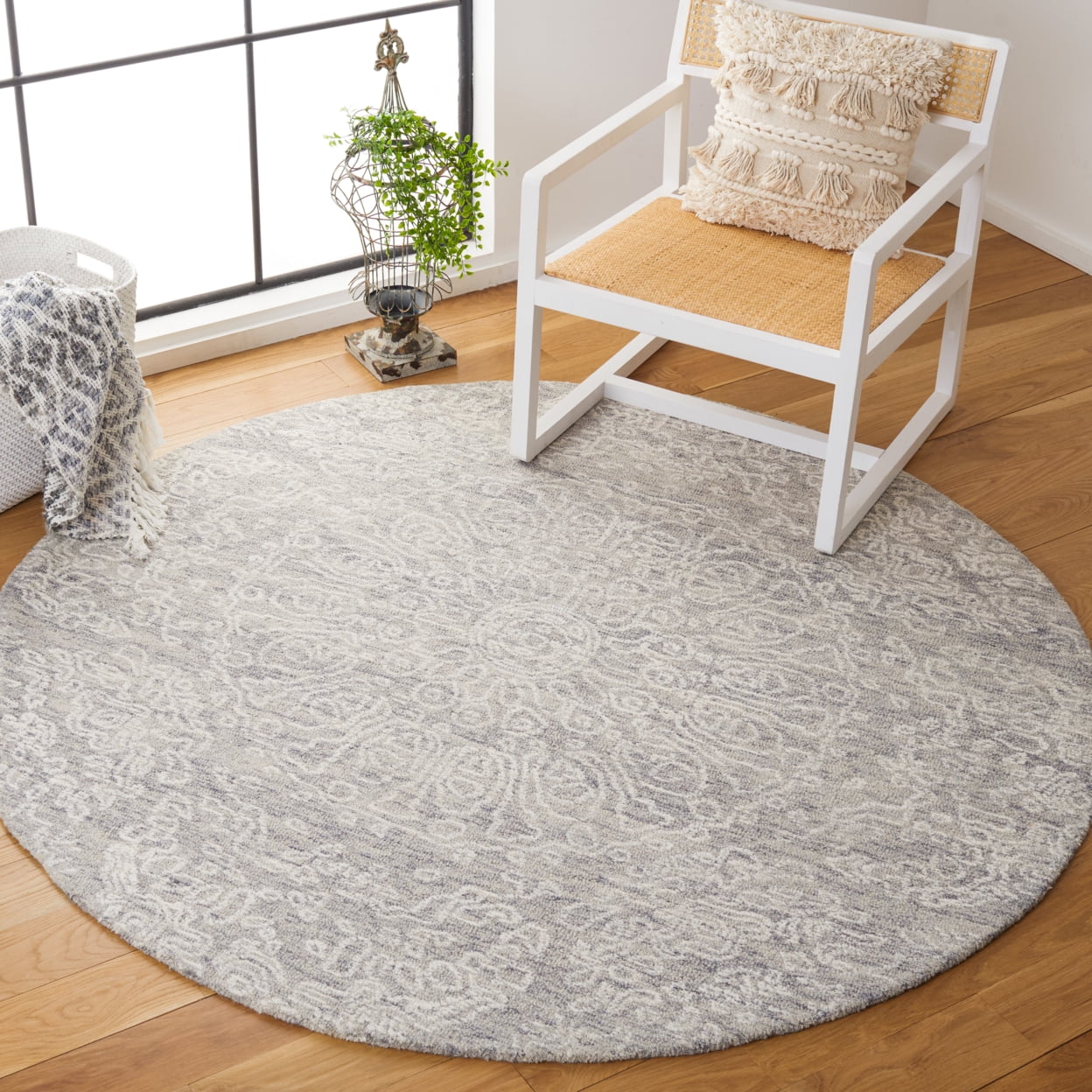 SAFAVIEH Metro Alaois Medallion Area Rug, Grey/Ivory, 8' x 10'