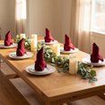 thumbnail image 5 of REGALWOVEN Polyester Napkins 6 Pack Cloth Napkins for Wedding Party Restaurant Dinner Parties Red 18*18 in, 5 of 5