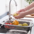 thumbnail image 5 of Vegetables Drain Basket Adjustable Multiuse Portable Colanders Home Kitchen Supplies Extendable Durable, 5 of 10