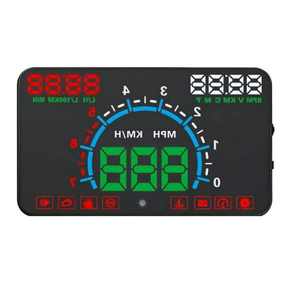 5.8" Screen E350 OBD2 HUD Head Up Display Easy Plug And Play Overspeed Alarm Fuel Consumption Display Hud Projector For Most Vehicles After 2008
