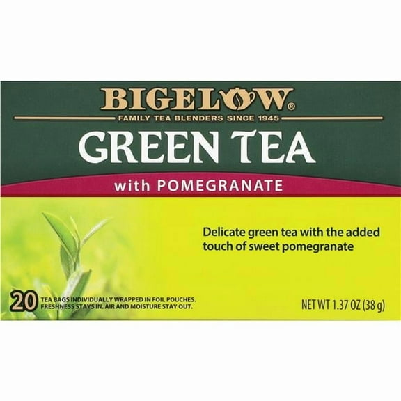 Bigelow Green Tea With Pomegranate, 1.37 oz, 20ct (Pack of 6)