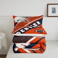 thumbnail image 2 of American Football City Comforter Set Football Sports Teams Bedding 2 Pieces, 3D Ball Game Bedding Comforters & Sets Easter Gifts Adults Orange and Navy Blue Bed Set Twin (Denver), 2 of 5