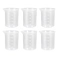thumbnail image 1 of Shisuyan UEETEK 6pcs 100mL PP Plastic Measuring Cups Graduation Beakers Measuring Cups Liquid Container, 1 of 8
