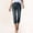 Black, variant on DuoJiaJ Stretch Denim Capri Pants Casual Comfortable Ankle Length Cropped Jeans With Slim Fit Women's Lounge Pants Black L