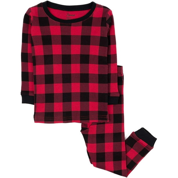 Leveret - Leveret Kids & Toddler Boys Girls 2 Piece Pajamas 100% Cotton ...